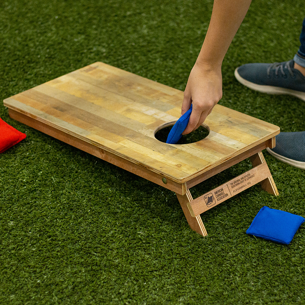 Blue Stripes - Kids Cornhole Borden Set - 30x60cm