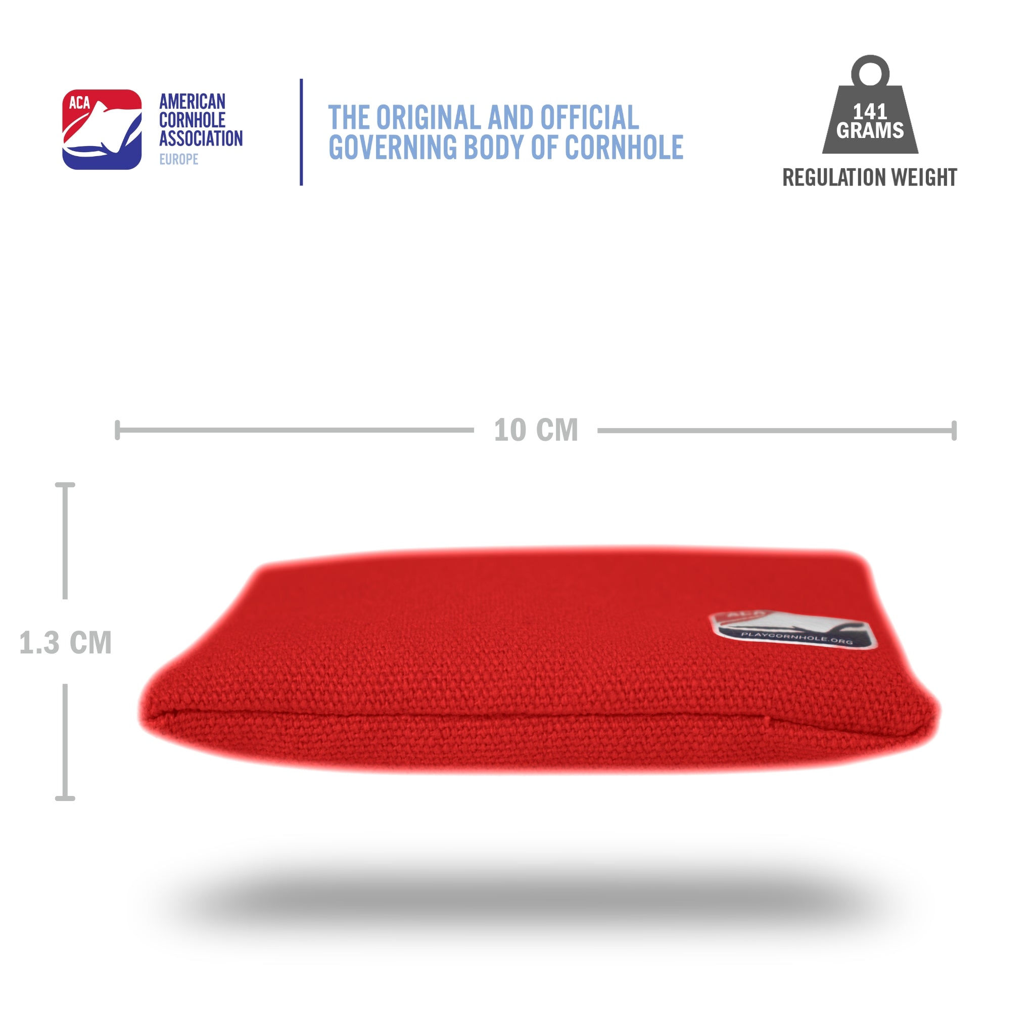 Red Daily 44x Cornhole Bags (10x10 cm)