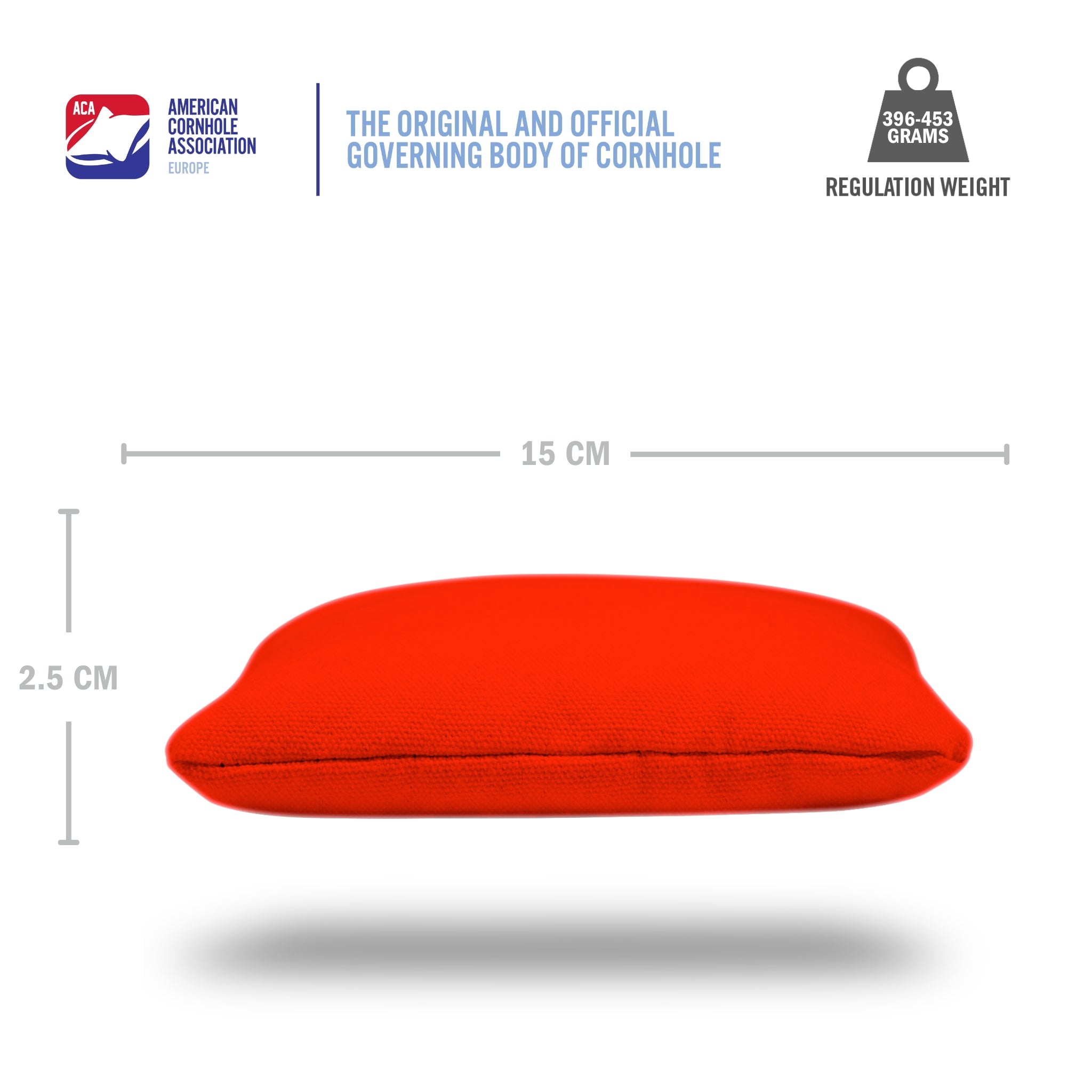 Red Daily 66x Cornhole Bags (15x15 cm)
