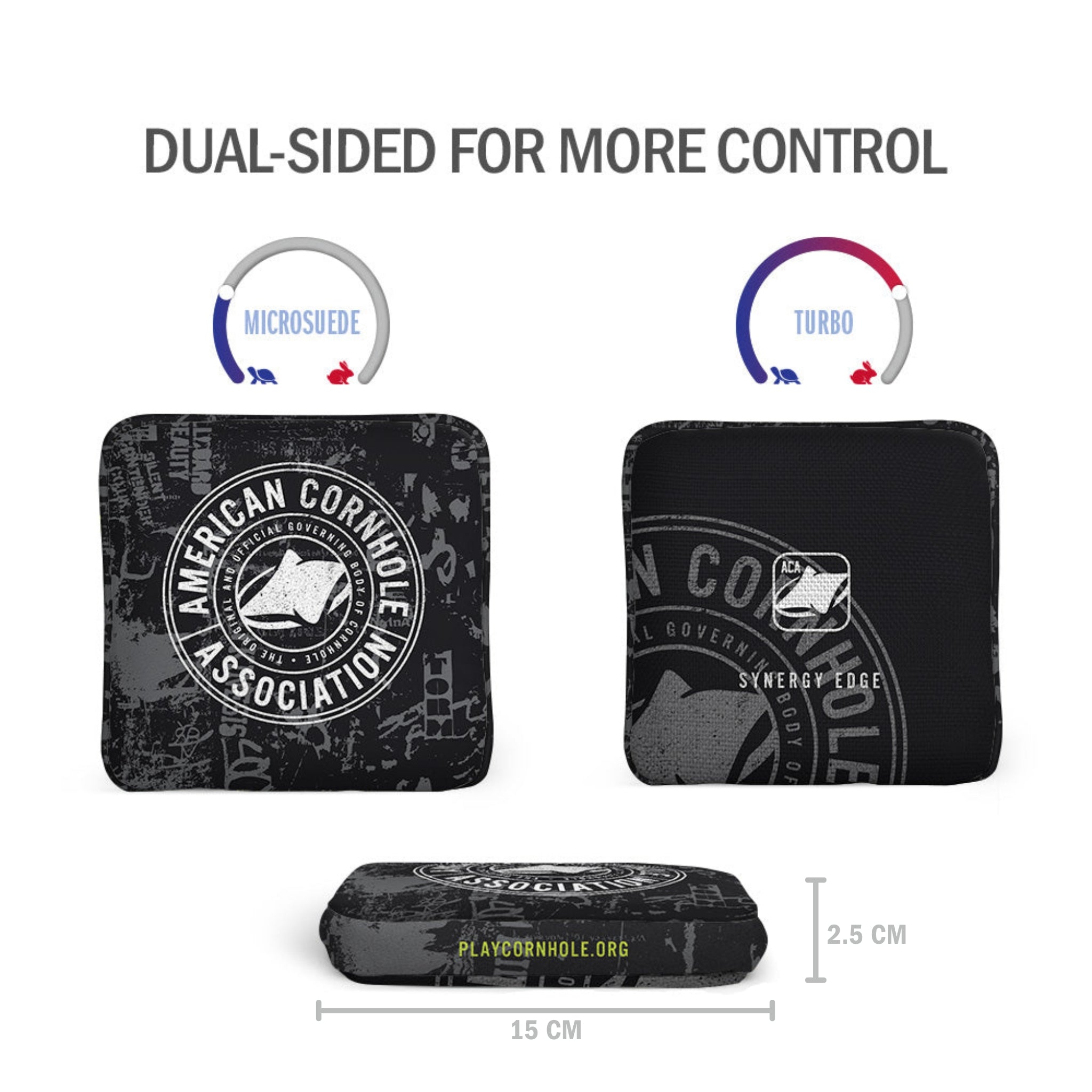 ACA Vintage Logo Synergy Edge Cornhole Bags (15x15 cm)