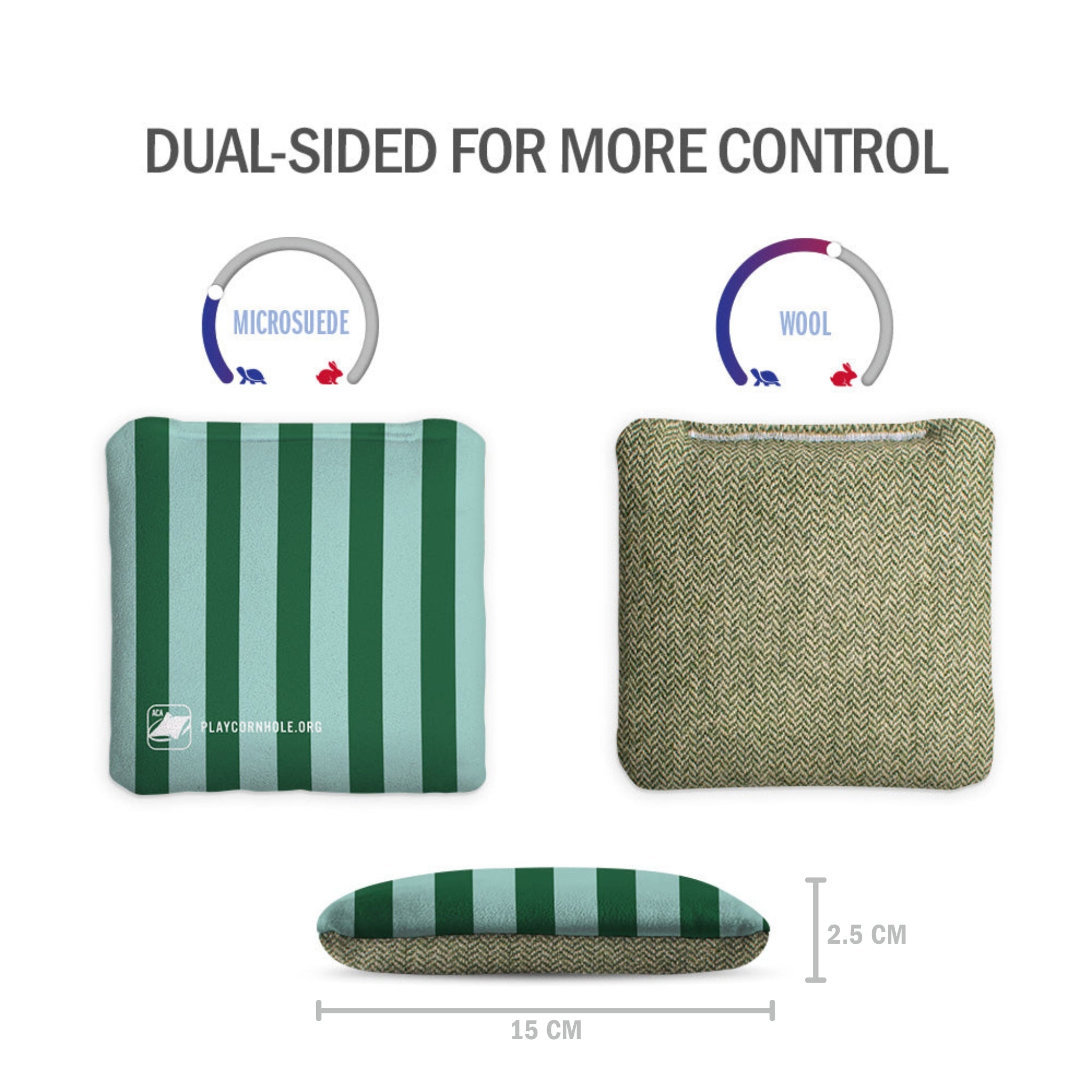 Beach Stripes Synergy Soft Cornhole Bags (15x15 cm)