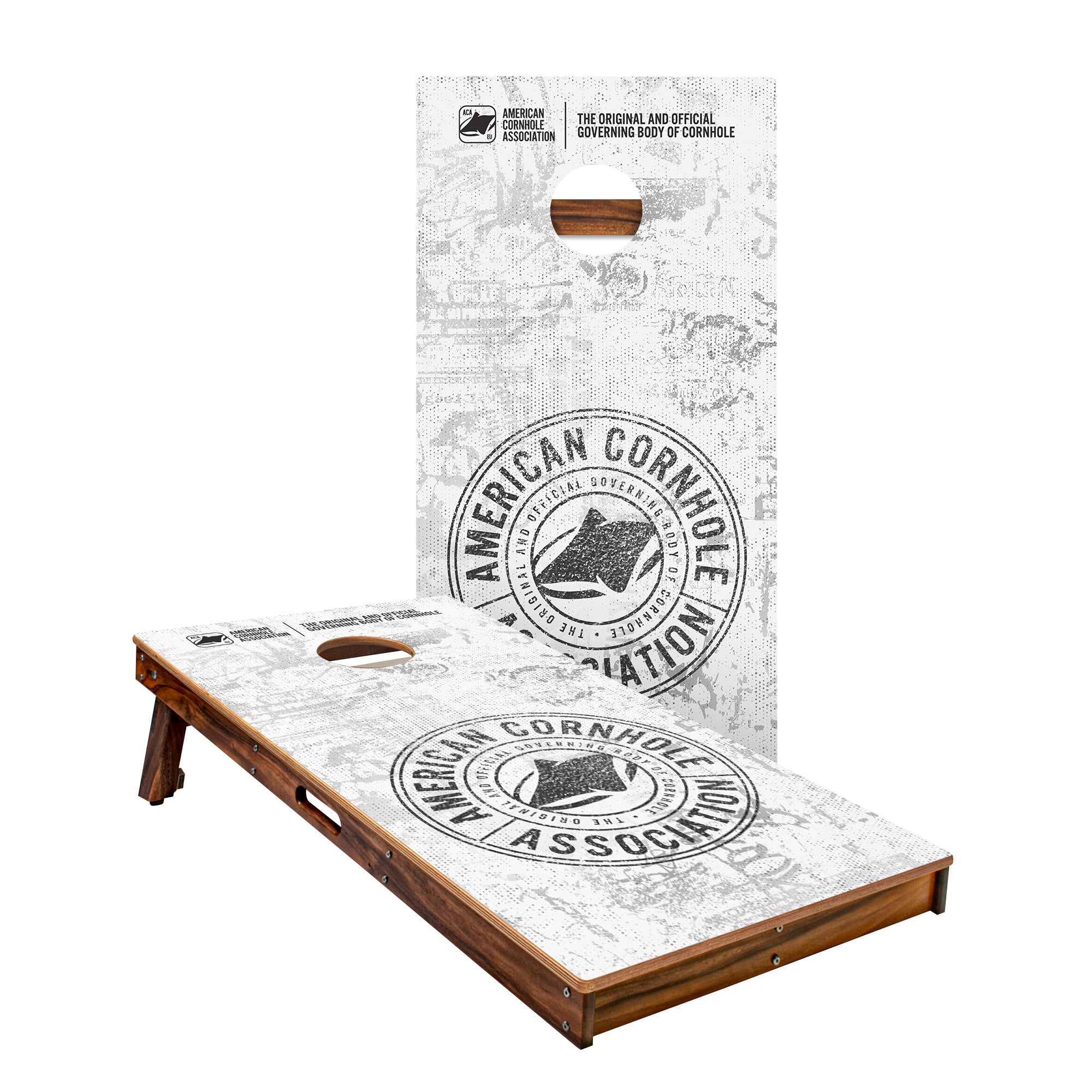 ACA White Grunge - Pro Cornhole Borden Set - 60x120cm