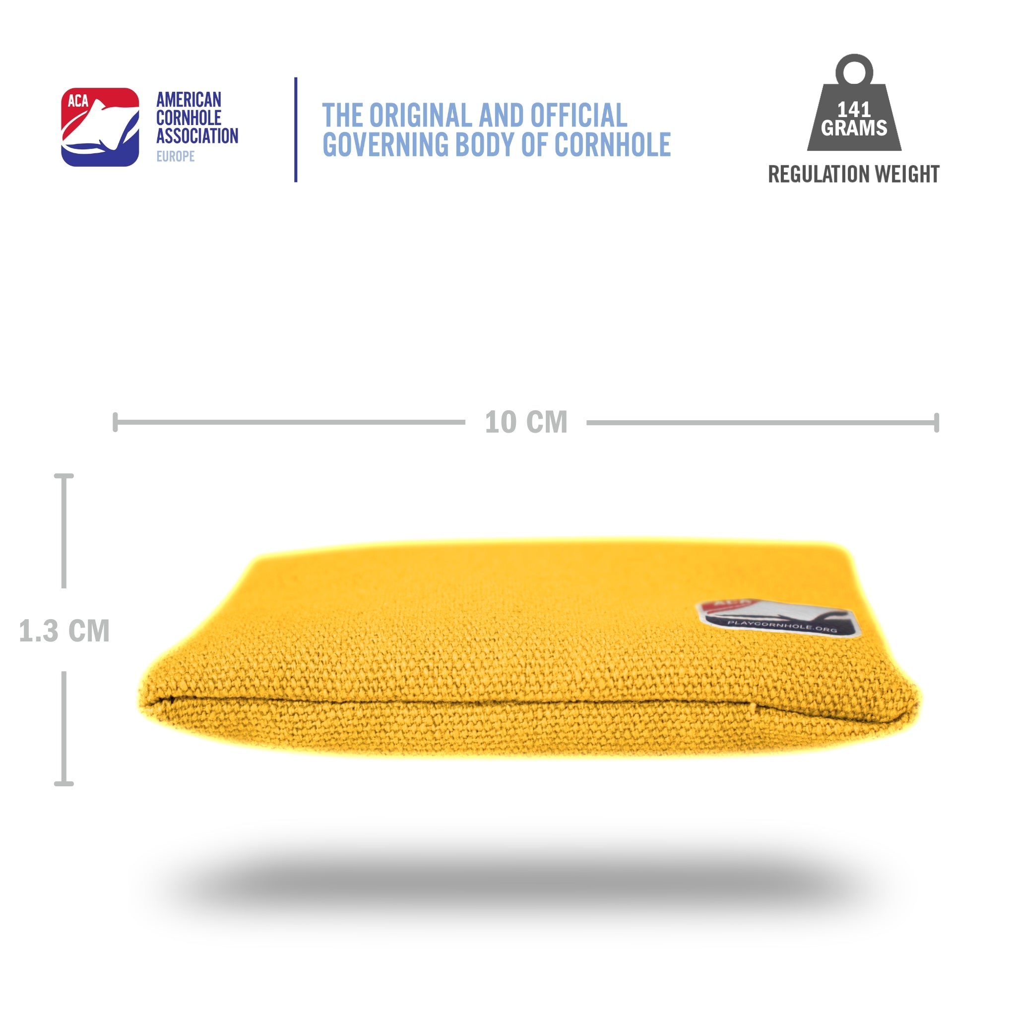 Yellow Daily 44x Cornhole Bags (10x10 cm)