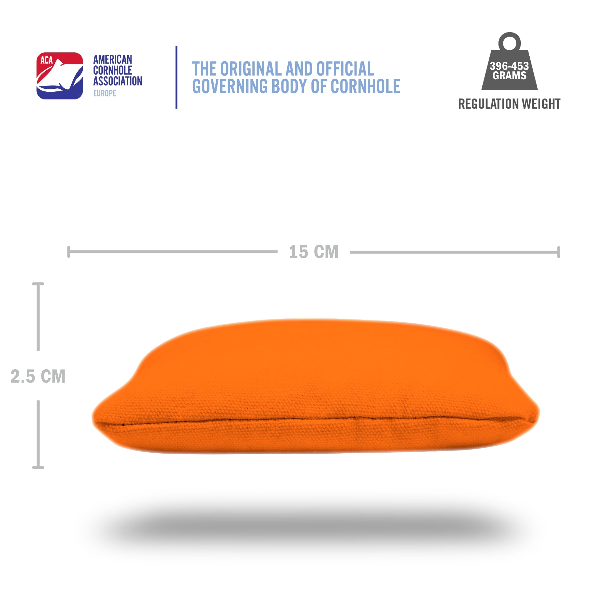 Orange Daily 66x Cornhole Bags (15x15 cm)