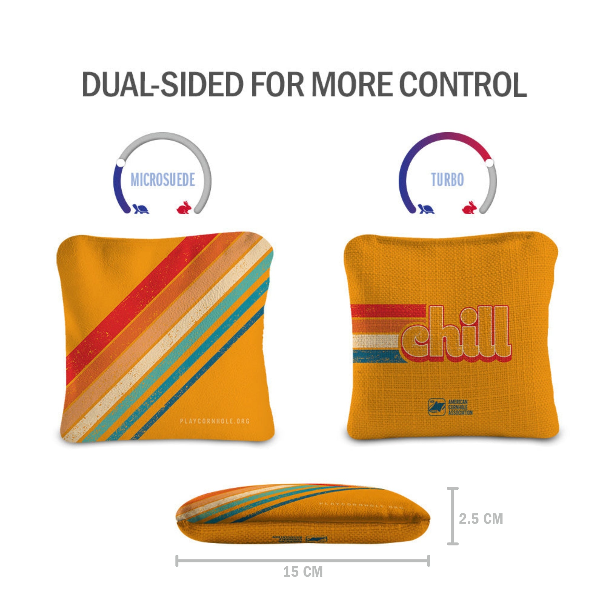 Retro Synergy Pro Cornhole Bags (15x15 cm)