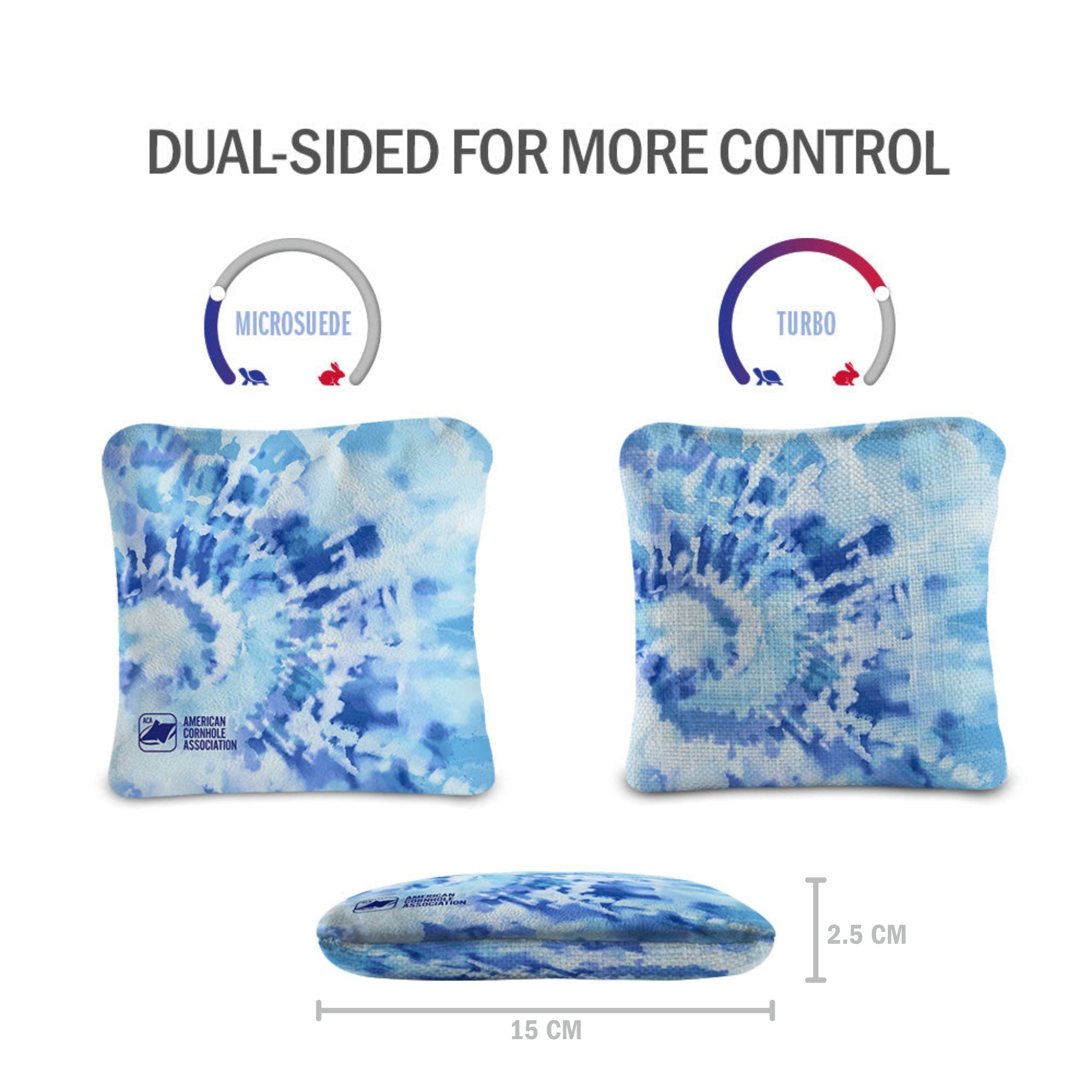Tie-Dye Synergy Pro Cornhole Bags (15x15 cm)