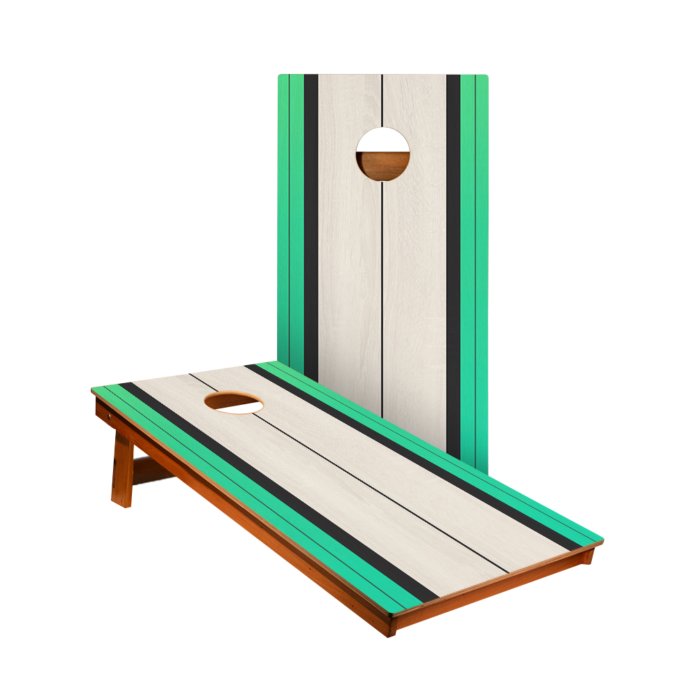 Mint Surfboard - 2x Cornhole Boards (60 x 120cm)