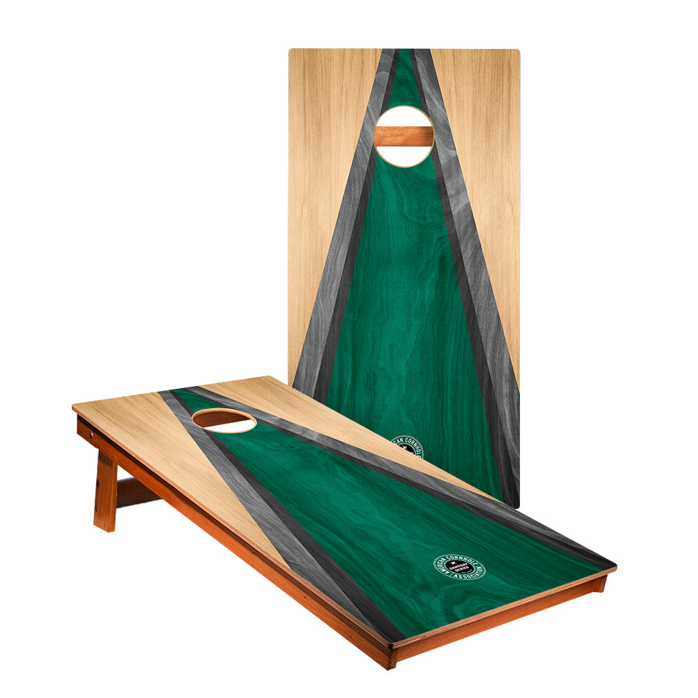 Green Triangle - Regular Cornhole Board Set - 60x120cm