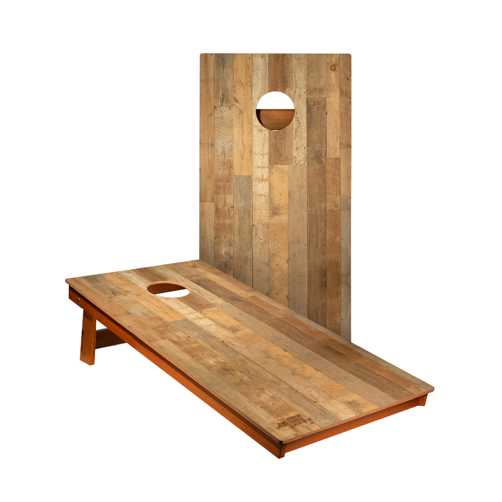 Distressed Wood - 2x Cornhole Boards (60 x 120cm)